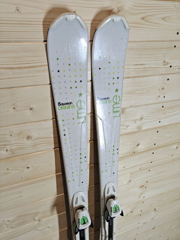 LYŽE SALOMON LIME WHITE 159CM